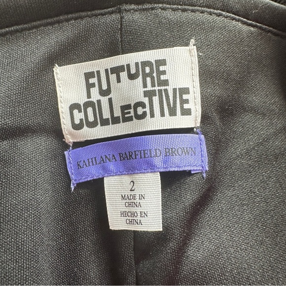 Future Collective black sequin flare pants NWT 2 - Picture 7 of 7